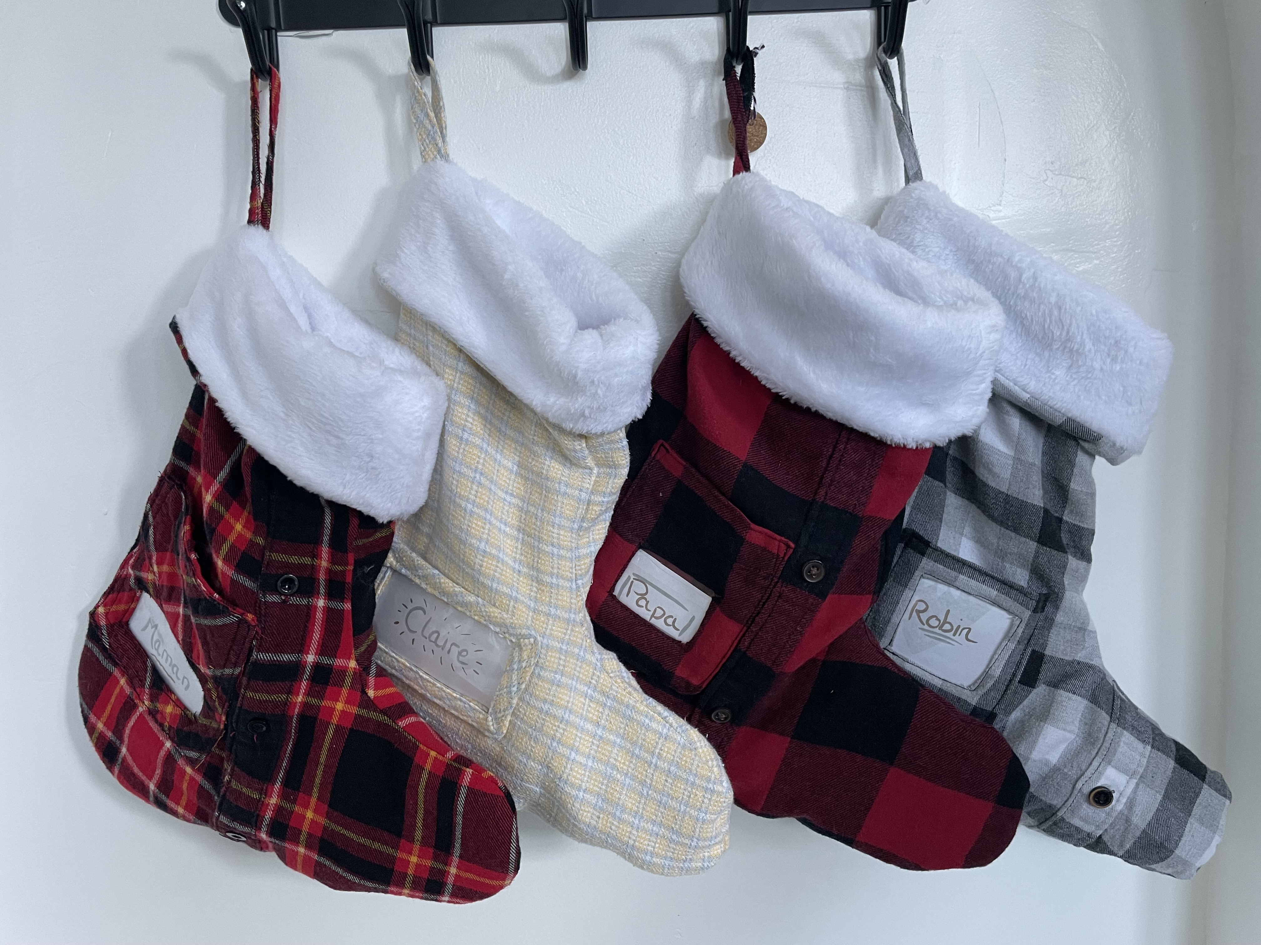 fabrique à curiosités - chaussettes de Noël upcyclées