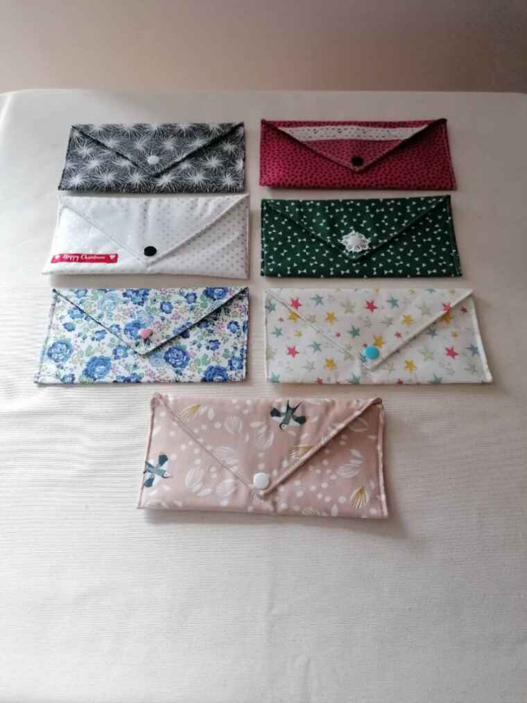 fabrique à curiosités - pochettes upcyclées